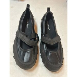 Comfortview Black Mary Jane Shoes Women's Size 9 Wide Adjustable Strap Comfort